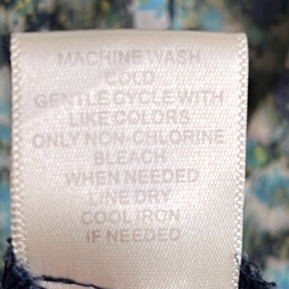 Black Poppy Sheer Floral Boho Blouse Sz S - Picture 7 of 7